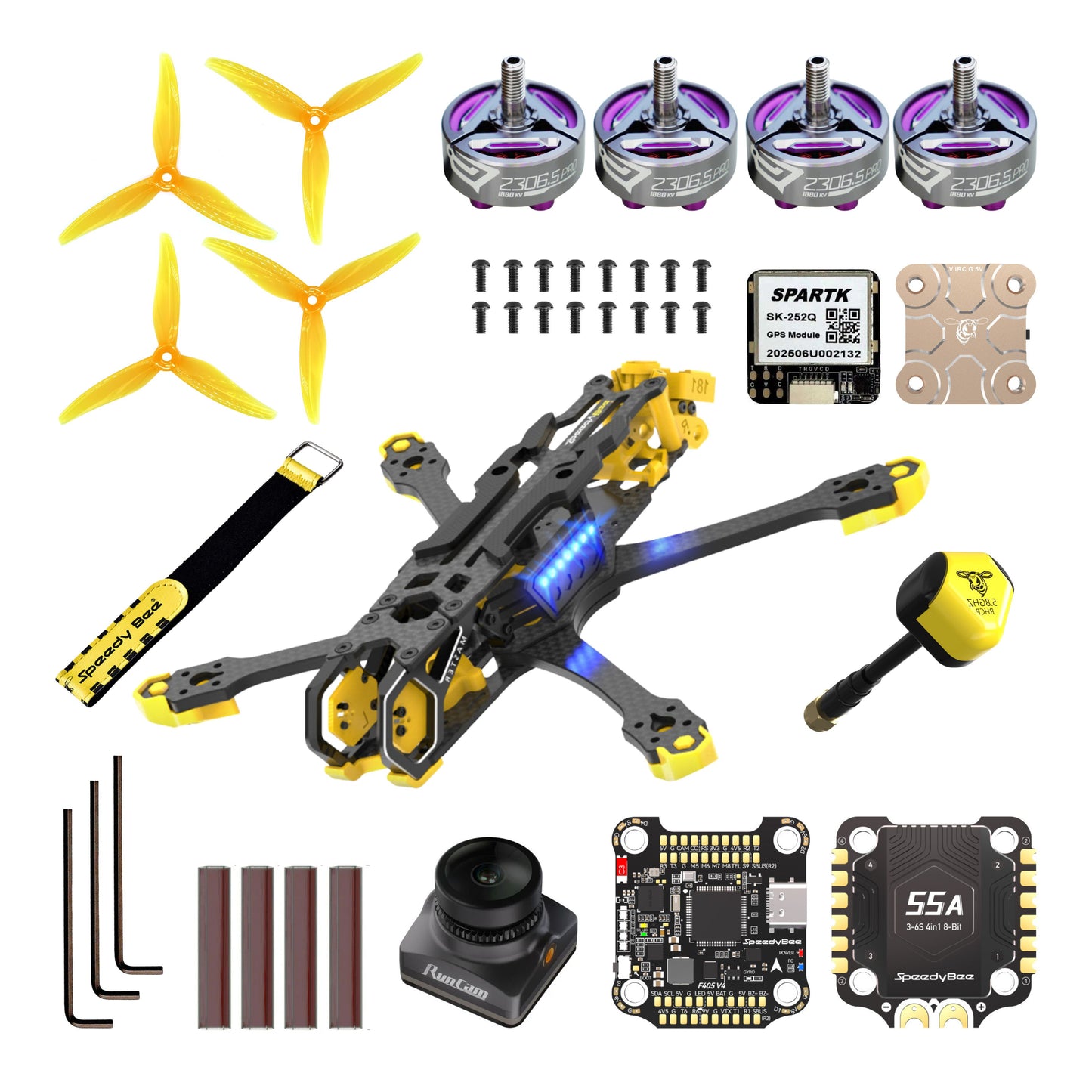 Master 5 V2 Freestyle 4-6s Analog FPV Drone Kit