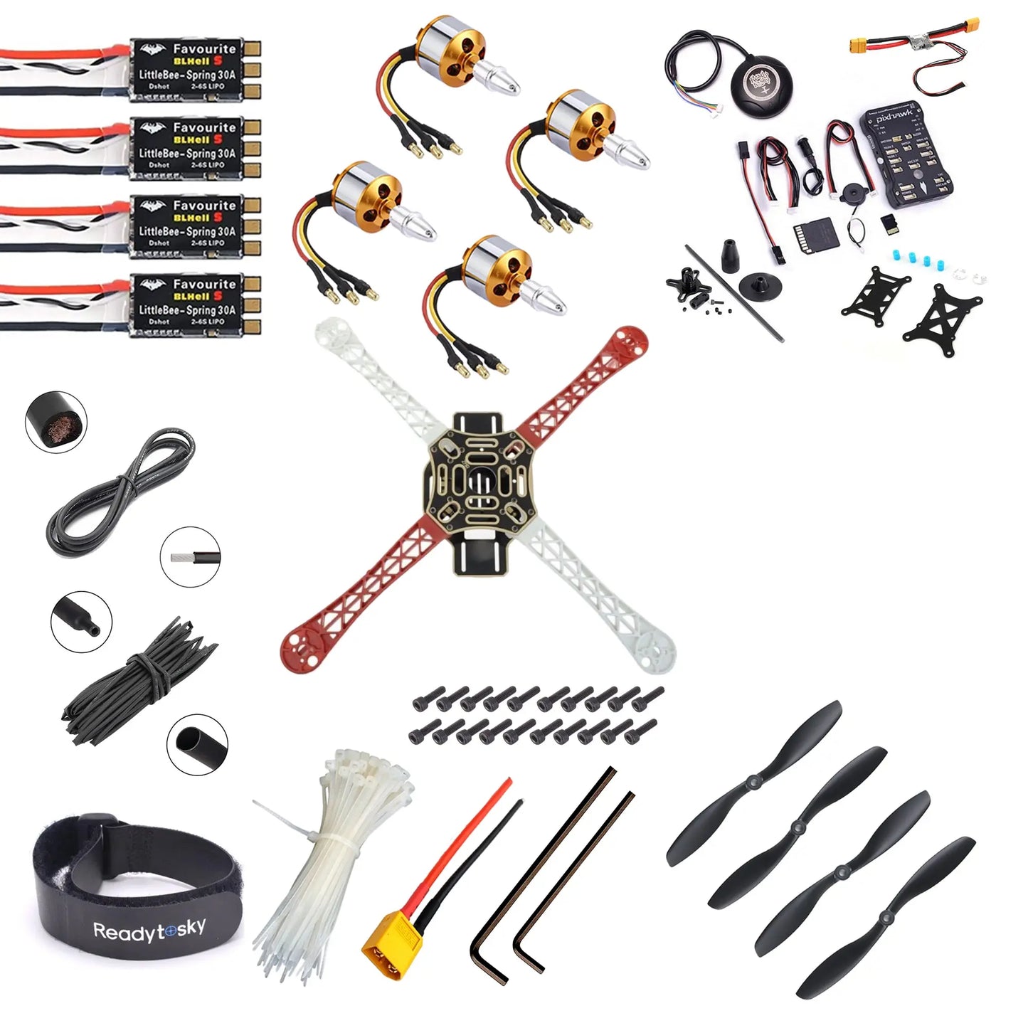 Pixhawk 2.4.8 Combo Kit Flight Controller With GPS F450 Quadcopter Advance Drone Kit