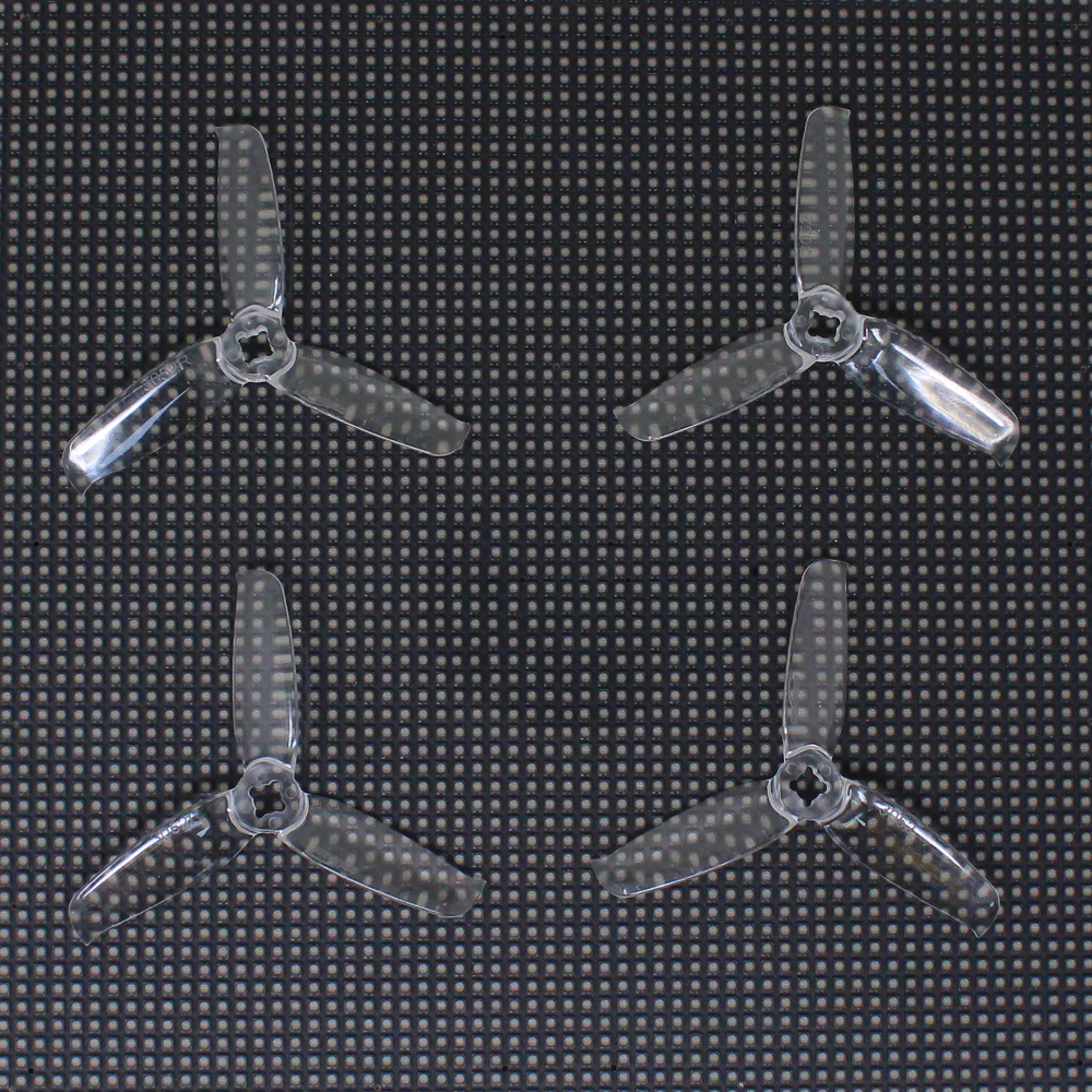 Orange 3052(3X5.2) Tri-Blade Flash Propellers 2CW+2CCW 2 Pair-Transparent.