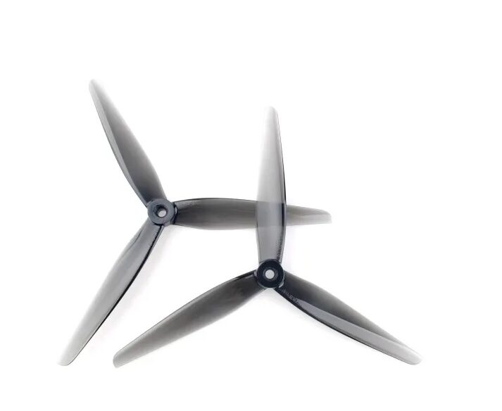 HQProp 8X3.7X3 Grey(1CW+1CCW)-Poly Carbonate Triblade Propeller