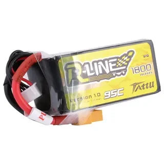 TATTU R-LINE V1.0 1800mah 4S 95C LiPo Battery with XT60 Plug for FPV Racing Drones