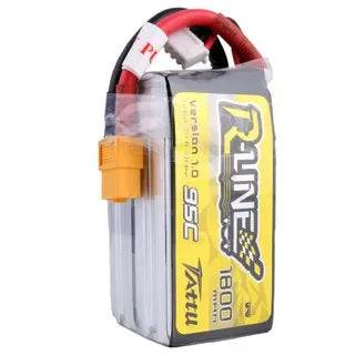 TATTU R-LINE V1.0 1800mah 4S 95C LiPo Battery with XT60 Plug for FPV Racing Drones