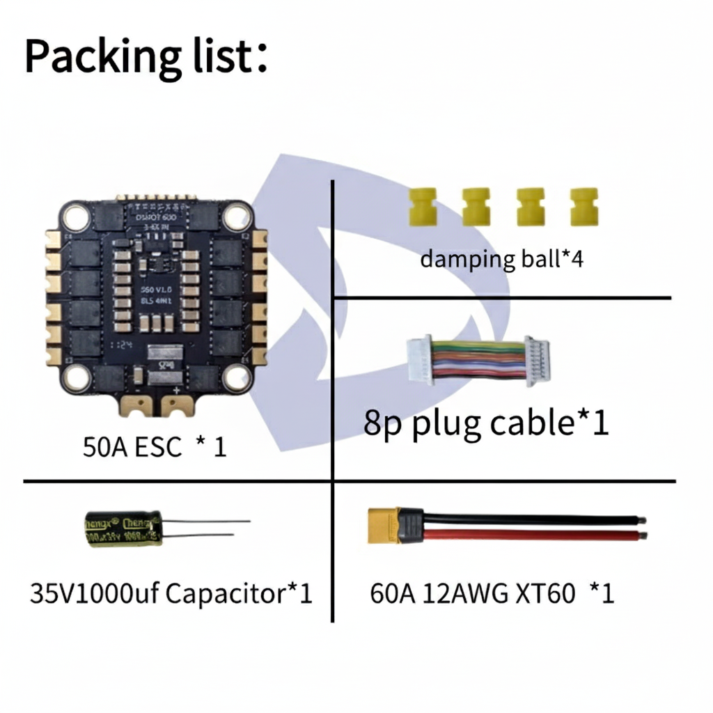 DreamflyRC 50A Electronic Speed Controller ESC
