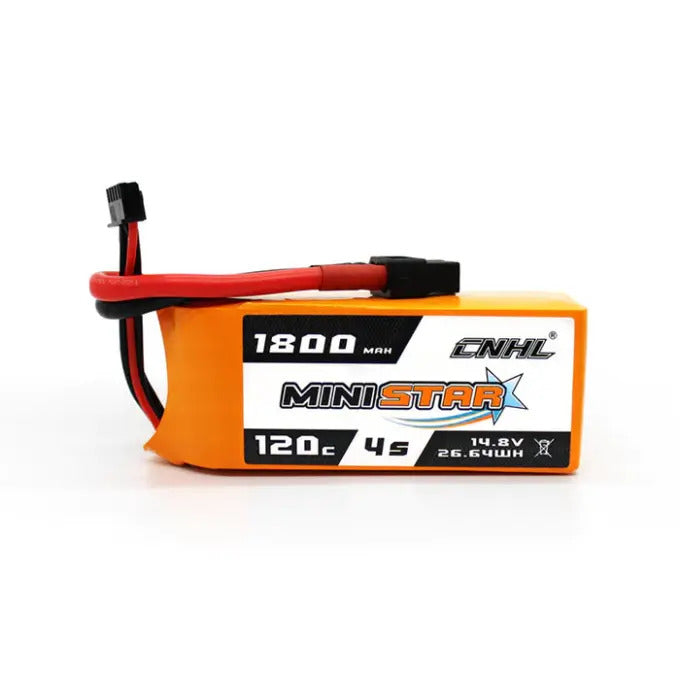 CNHL MiniStar 14.8V 4S 1800mAh 120C LiPo Battery - XT60.
