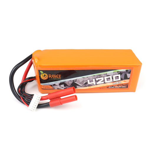 22.2V 4200mAh 6S 35C Lithium Polymer Battery Pack (Brand Orange)