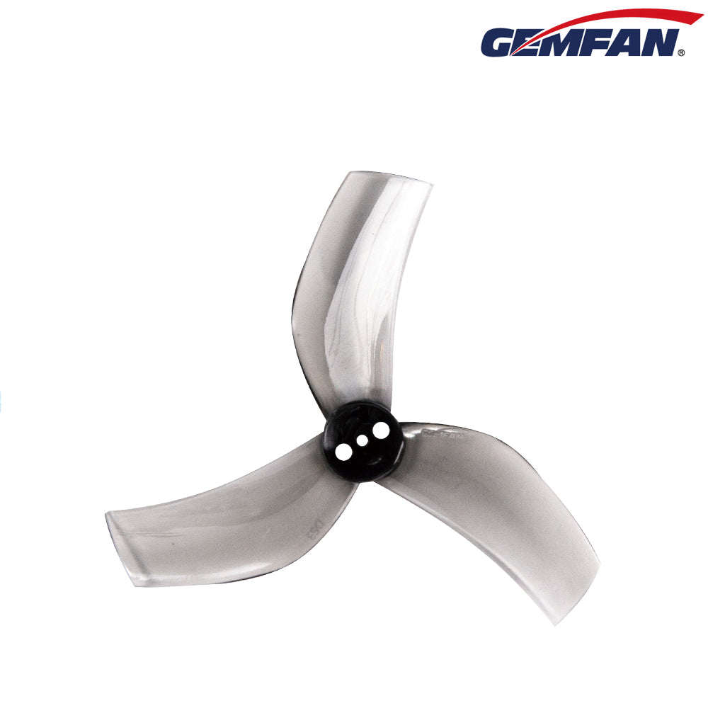 Gemfan D63 Ducted PC 3-Blade 1.5mm Cinewhoop Propeller for 2.5 Inch FPV Drone (4CW + 4CCW) - Clear Gray