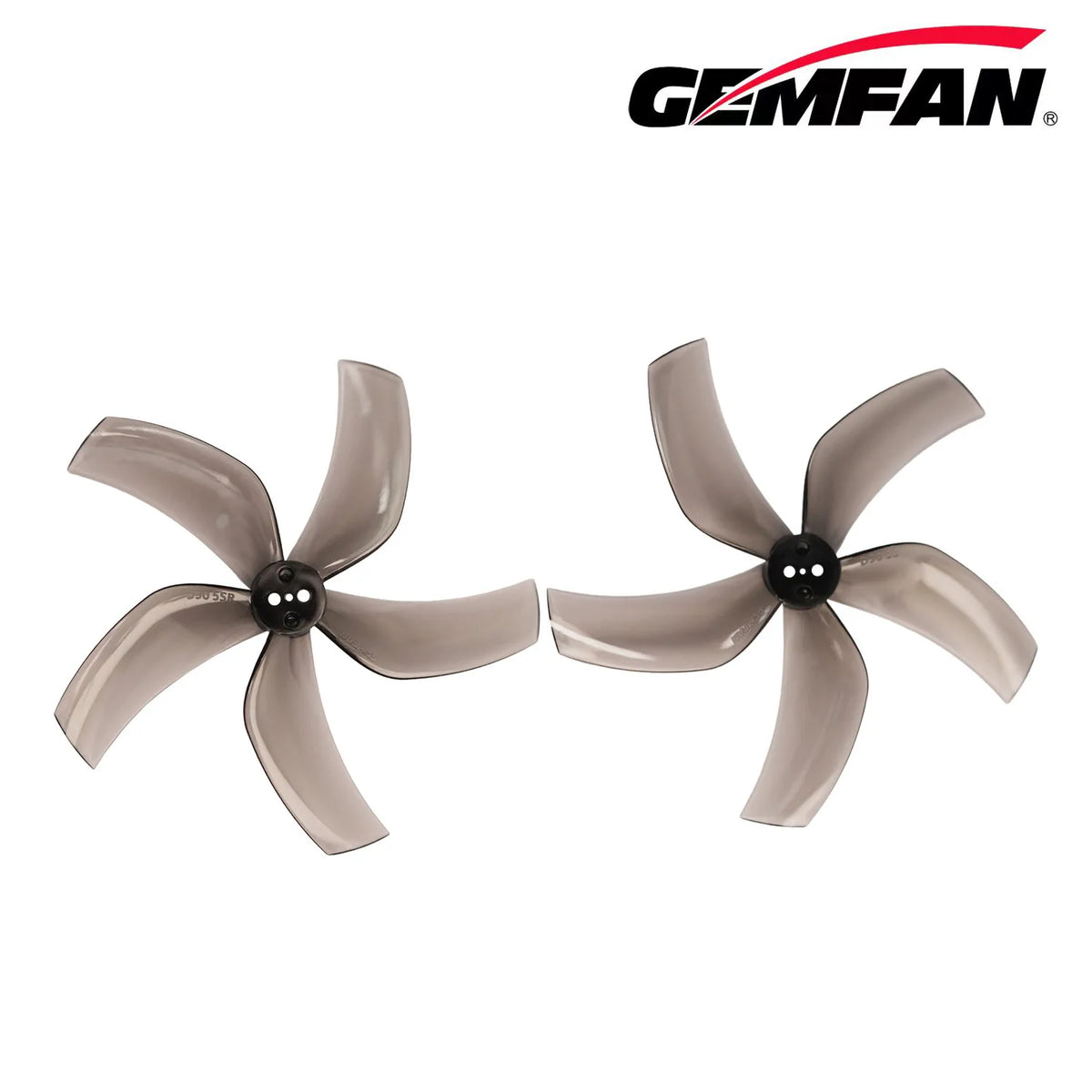 Gemfan D90S Ducted PC 5-Blade 1.5mm Cinewhoop Propeller for 3.5 Inch FPV Drone (2CW + 2CCW) - Clear Gray