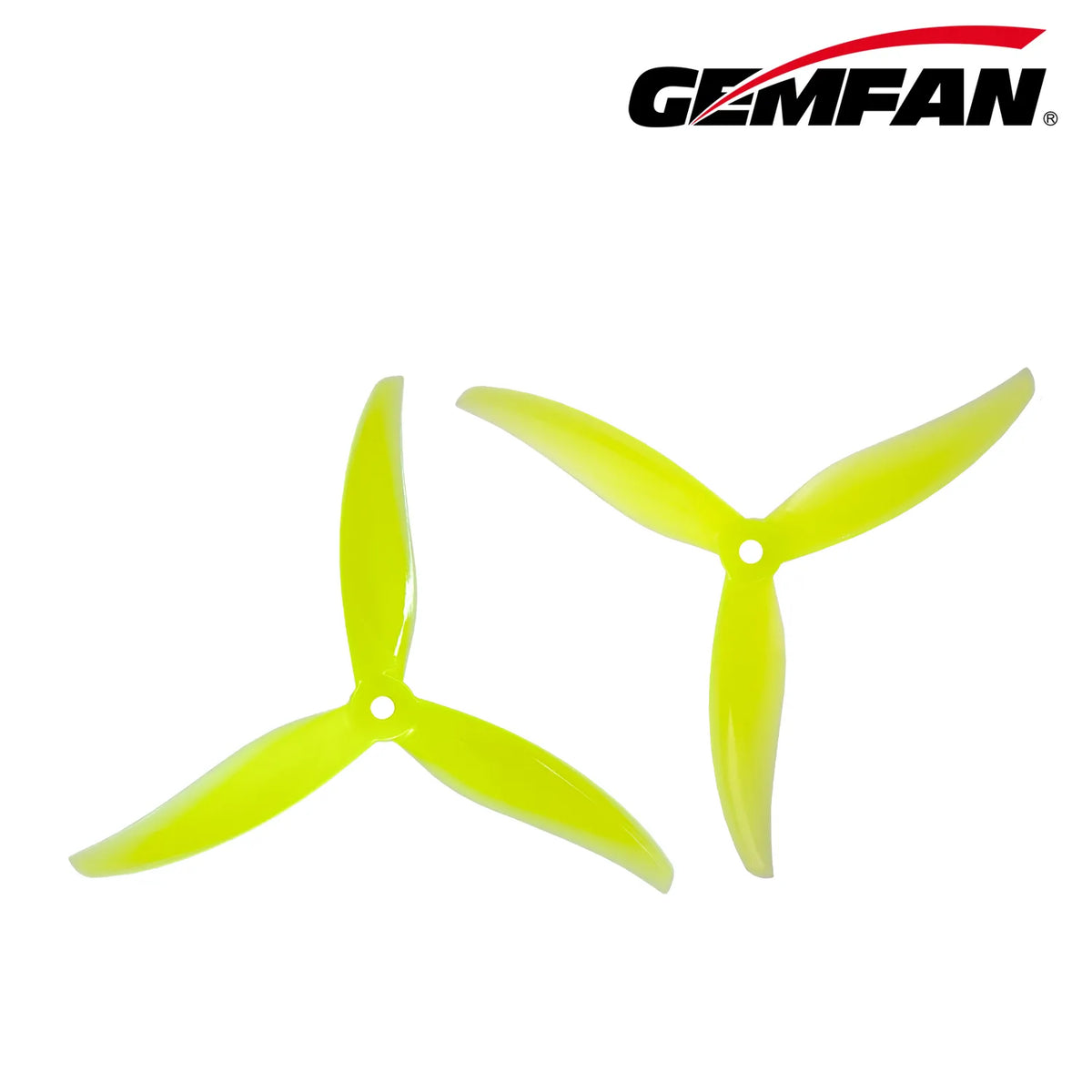 Gemfan 5127.5 PROXY PC 3-Blade Freestyle Propeller for 5 Inch FPV Drone (2CW + 2CCW) - Neon Yellow