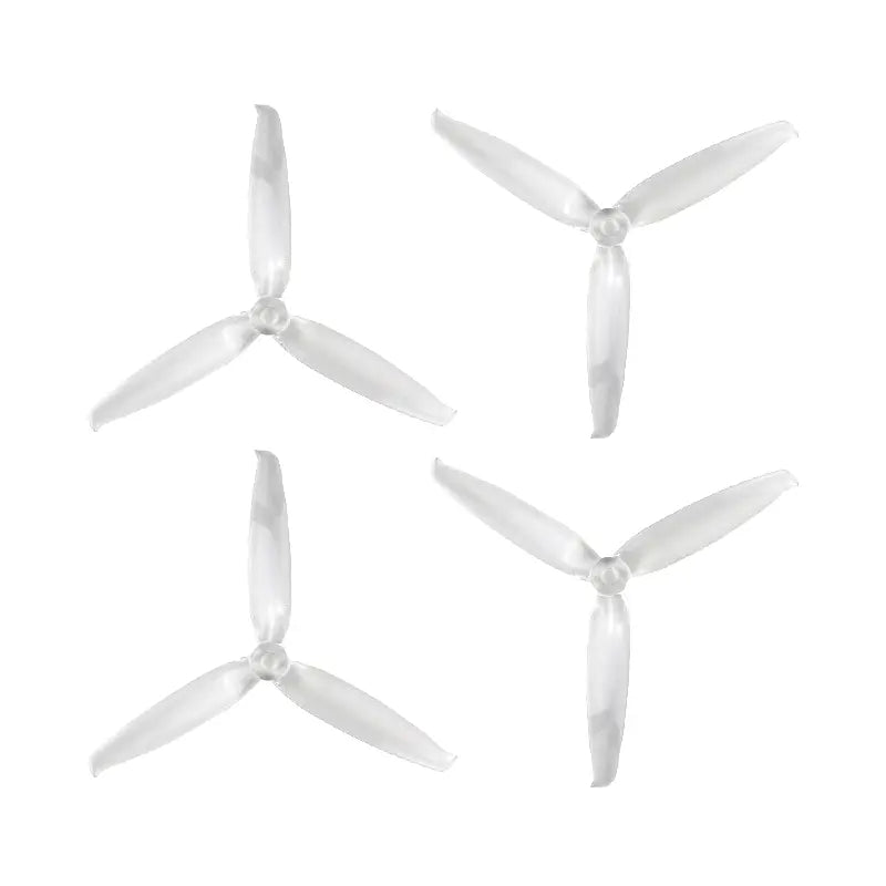 6042 Tri Blade Flash  HD Propellers 2CW+2CCW - (2 Pairs) - Transparent Clear. Hi Tech xyz