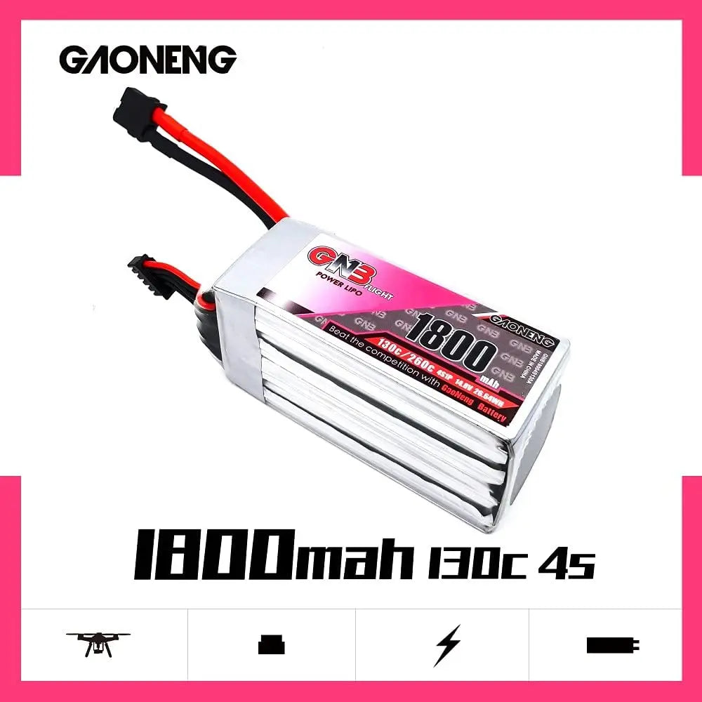GNB 1800mAh 4S 14.8V 130C XT60U-F. Hi Tech xyz