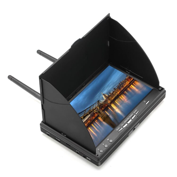 7 Inches LCD5802D FPV Monitor 5.8G 40CH with DVR & In-build Battery