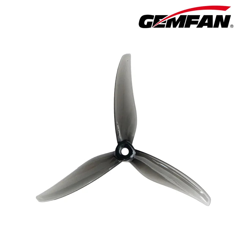 Gemfan 5131.0 FURY PC 3-Blade Freestyle Propeller for 5 Inch FPV Drone (2CW + 2CCW) - Clear Gray