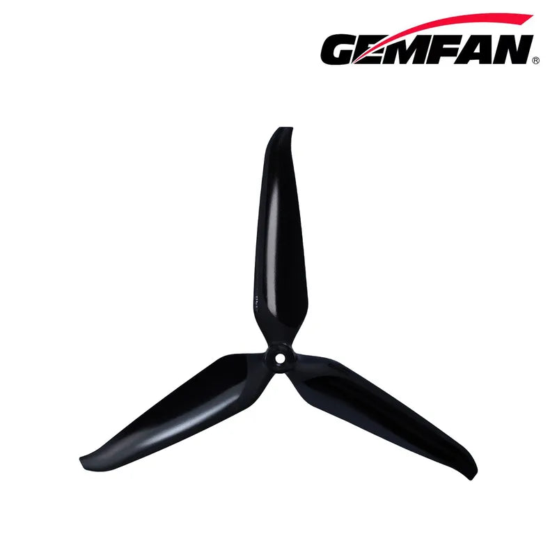 Gemfan 1045 Cinelifter Glass Fiber Nylon 3-Blade Propeller for 10 Inch FPV Drone (1CW + 1CCW) - Black
