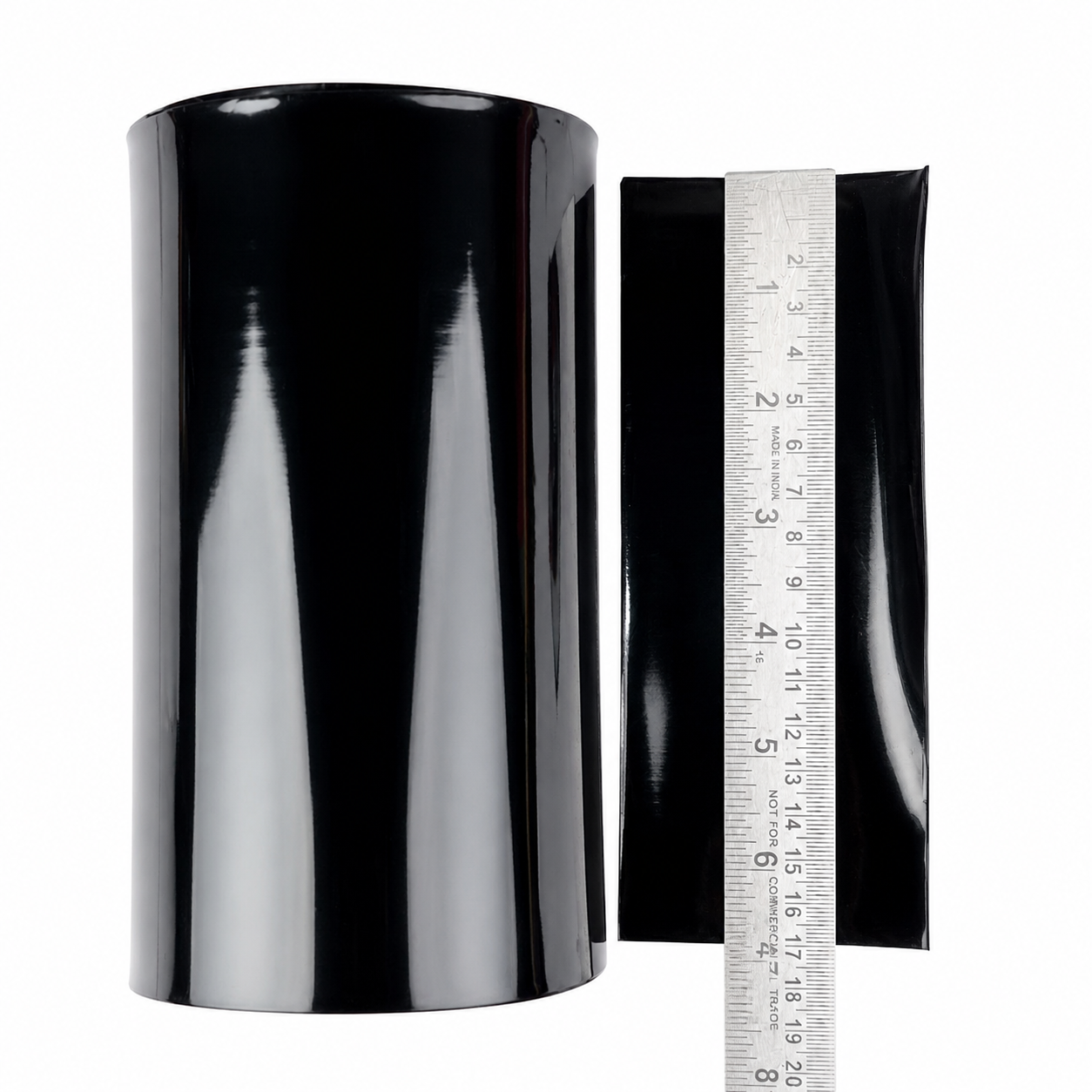 PVC Heat Shrink Sleeve 170mm Black 1 Meter
