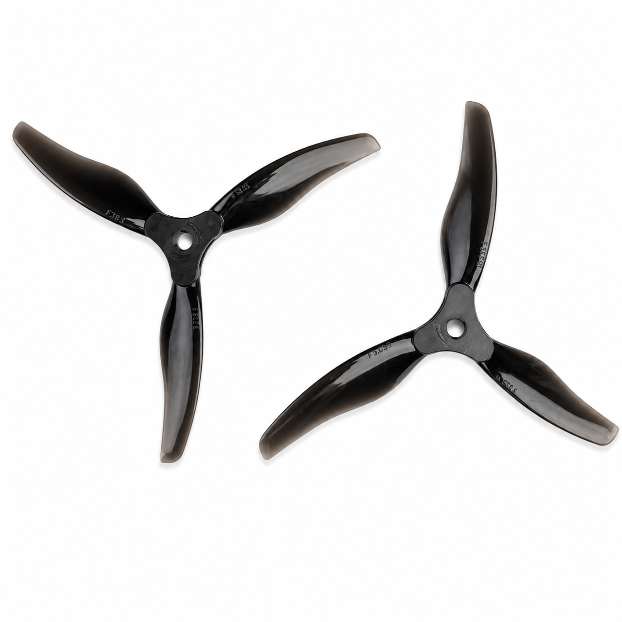 Gemfan F5135 Floppy Proppy 3 Blade Propellers Clear Grey - (2CW+2CCW)