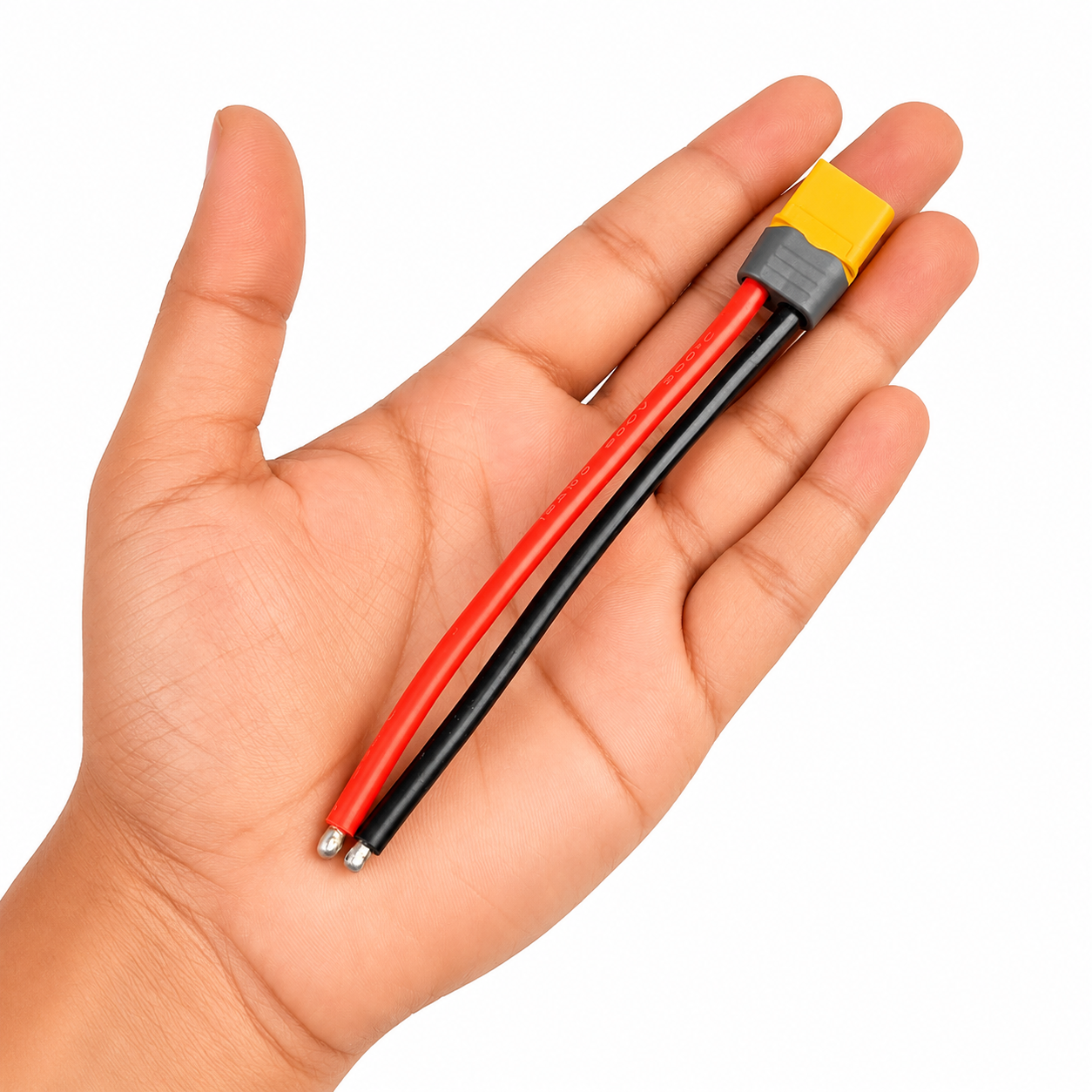 Amass XT60 Male Connector with 12AWG 100cm Power Cable