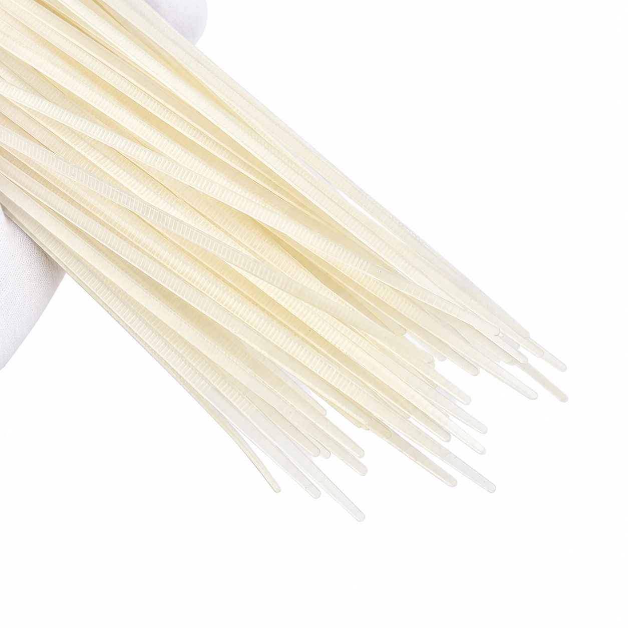 300 x 3.6mm Zipties White