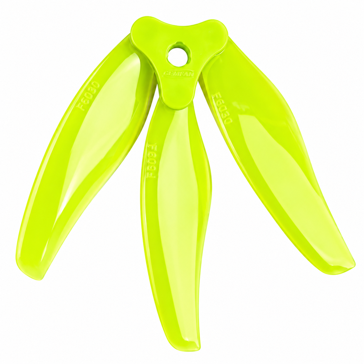 Gemfan F6030 Floppy Proppy PC 3-Blade Freestyle Propeller for 6 Inch FPV Drone (2CW + 2CCW) - Yellow