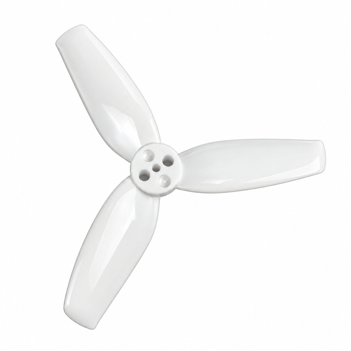 Gemfan 2540 Flash PC 3-Blade 1.5mm Freestyle Propeller for 2.5 Inch FPV Drone (4CW + 4CCW) - White