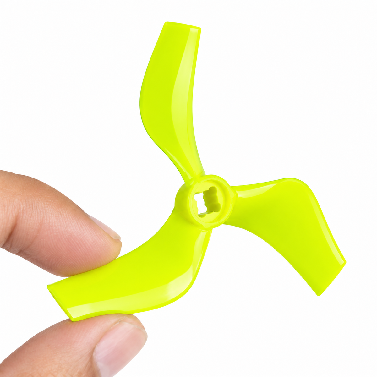 Gemfan D75 Ducted PC 3-Blade 1.5mm & M5 Cinewhoop Propeller for 3 Inch FPV Drone (2CW + 2CCW) - Yellow