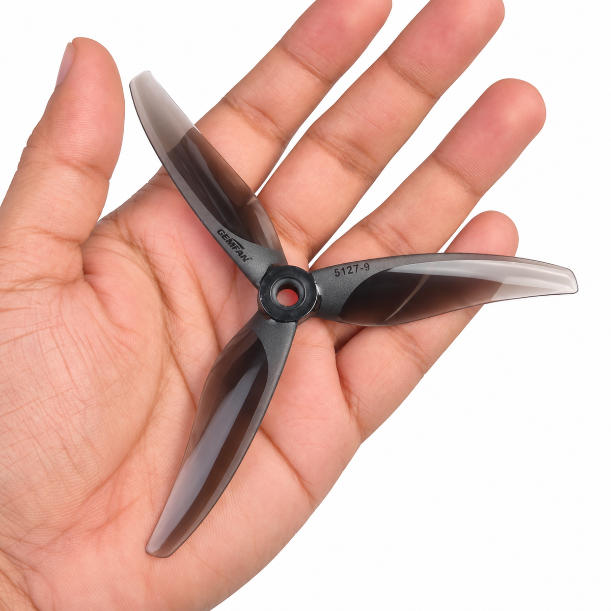Gemfan 5127.9 Thomas PC 3-Blade Freestyle Propeller for 5 Inch FPV Drone (2CW + 2CCW) - Midnight Black