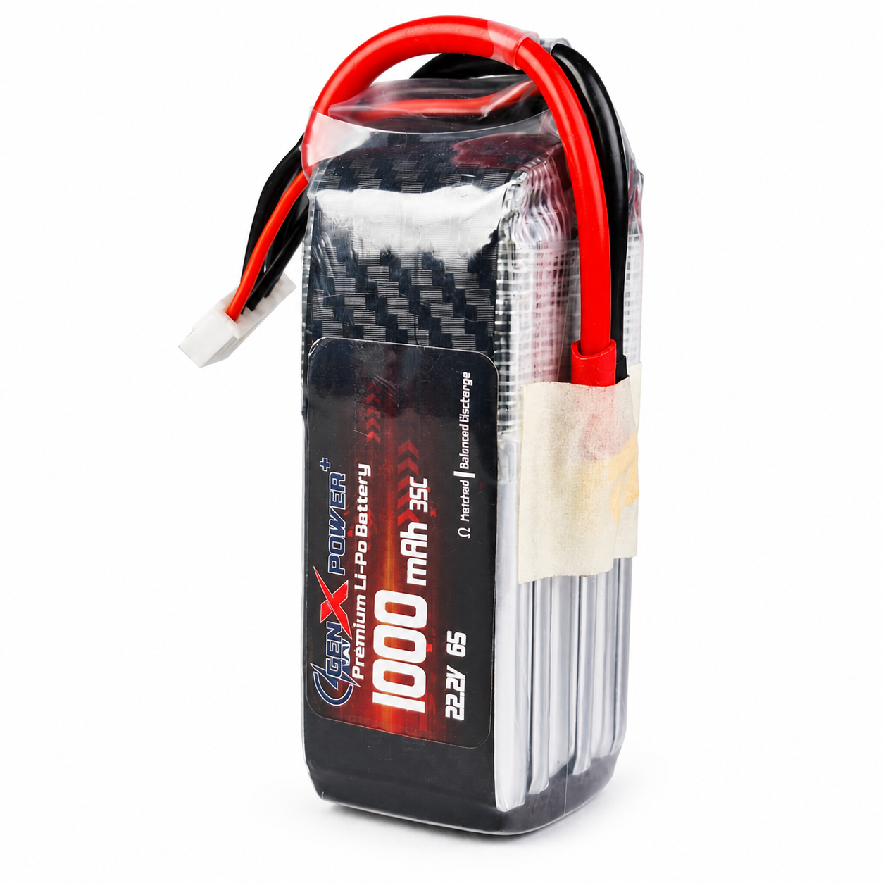 GenX 22.2V 1000mAh 6S 35C Lithium Polymer Battery Pack with XT30 Connector