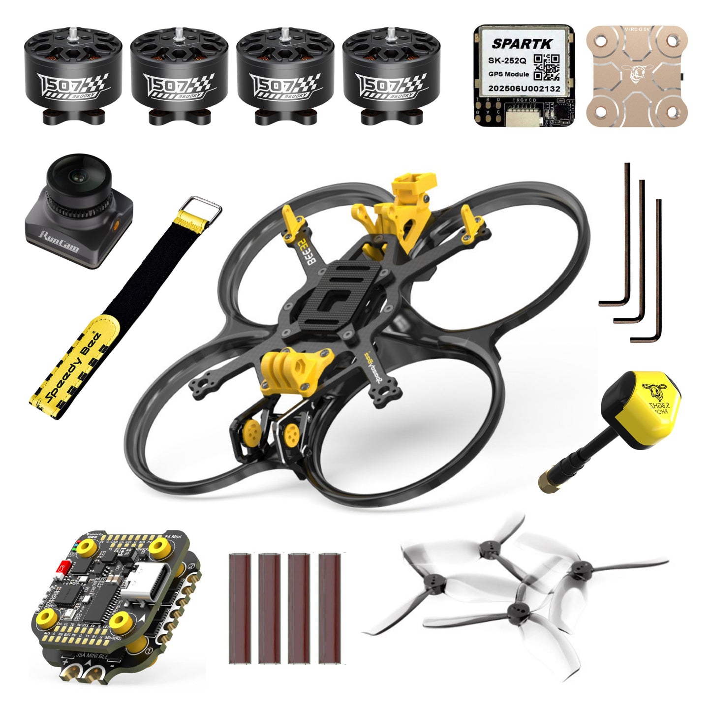 Bee35 3.5 inch Cinewhoop 4-6s Analog FPV Drone Kit