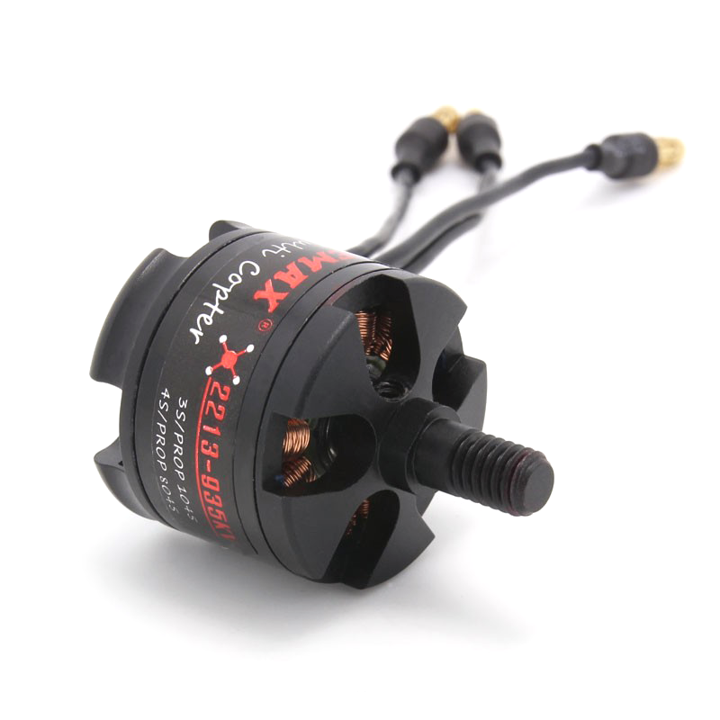 EMAX MT2213 935KV Brushless DC Motor Black Cap (CW Motor Rotation) With Prop 1045 Combo.