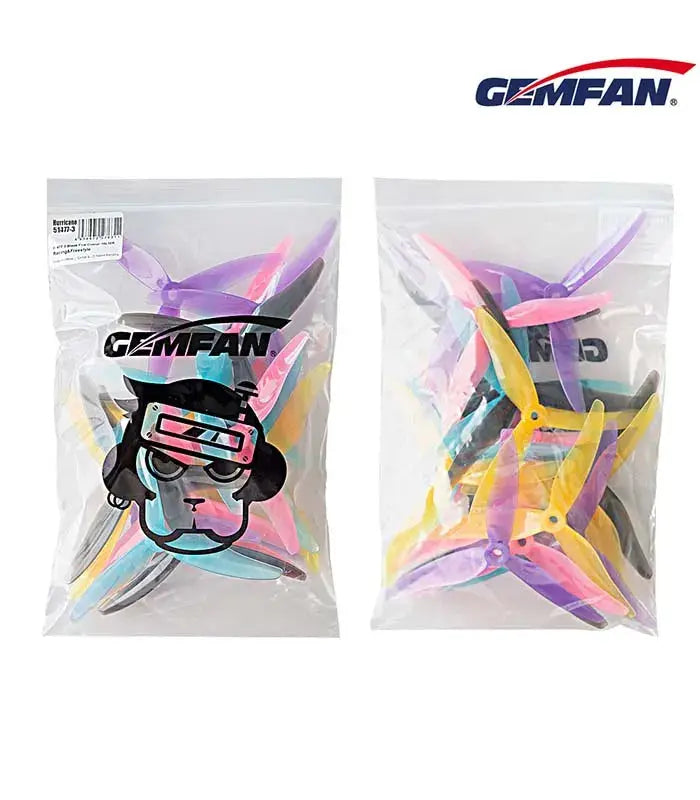 Gemfan Hurricane Durable 51477 3-Blade Propeller (Set of 4) – 5 Colours. Hi Tech xyz