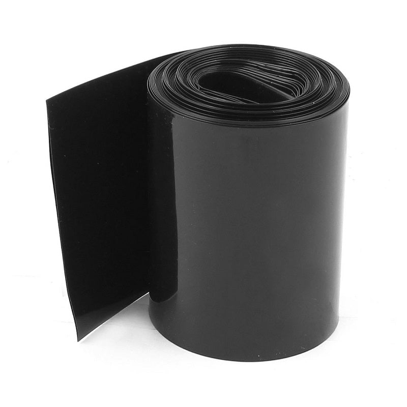 PVC Heat Shrink Sleeve 128mm Black - 1m