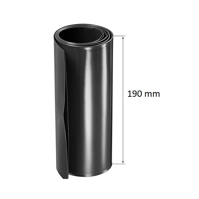PVC Heat Shrink Sleeve 128mm Black - 1m