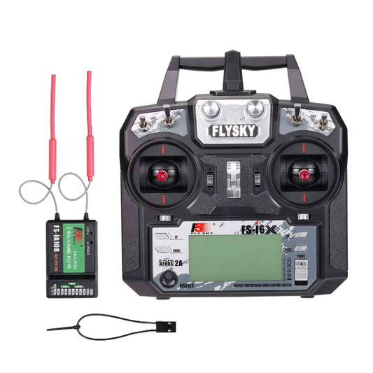 Flysky FS-i6X 2.4GHz 6CH AFHDS 2A Radio Transmitter With FS-iA10B 2.4GHz 10CH Receiver. Hi Tech xyz