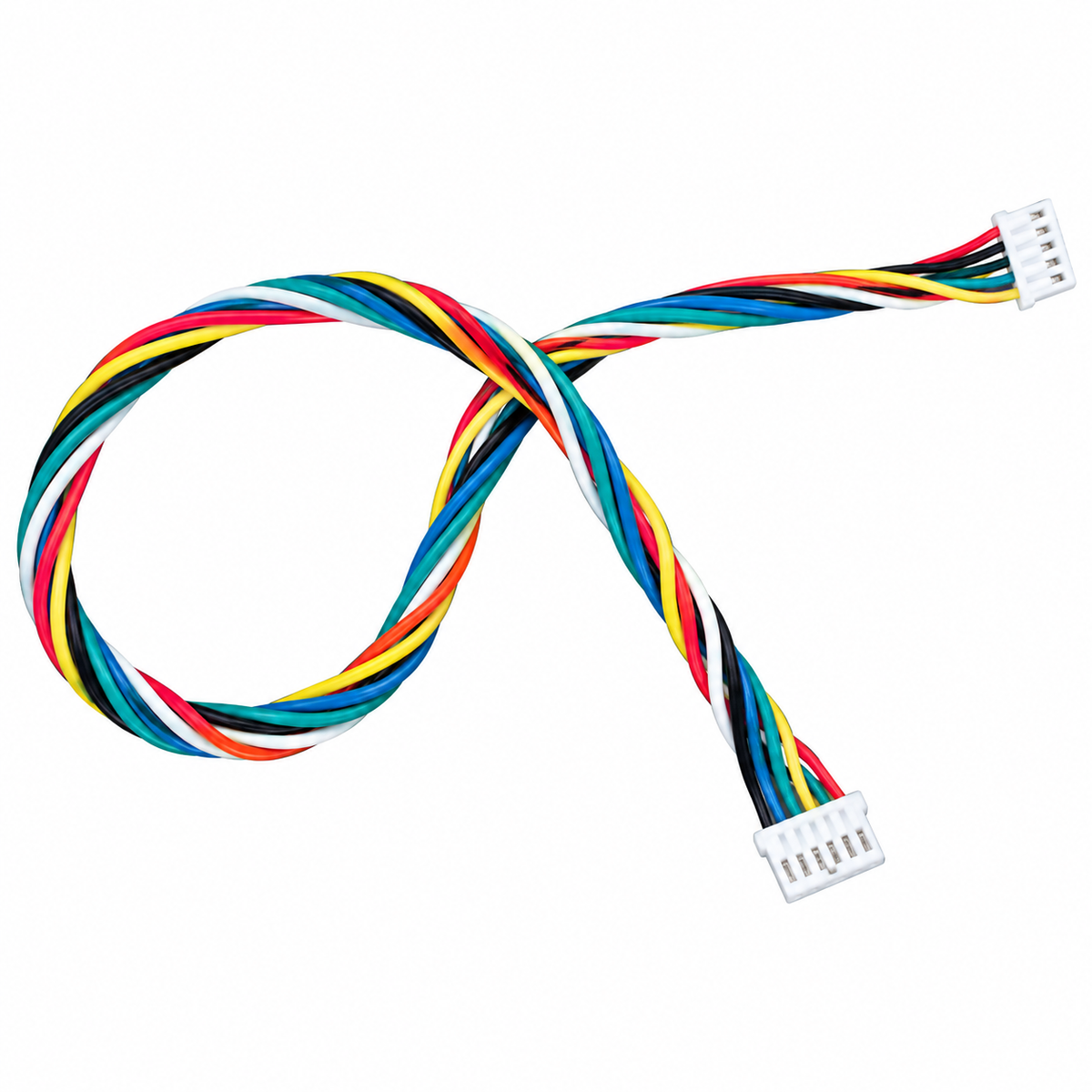 6pin to 6pin silicone wire JST-GH 1.25 cable for FC connection - (250mm)