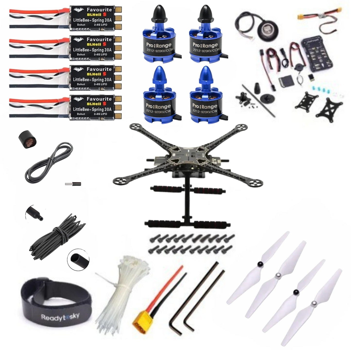 Pixhawk 2.4.8 Combo Kit Flight Controller With GPS S500 Quadcopter with Plastic landing gear Drone Kit