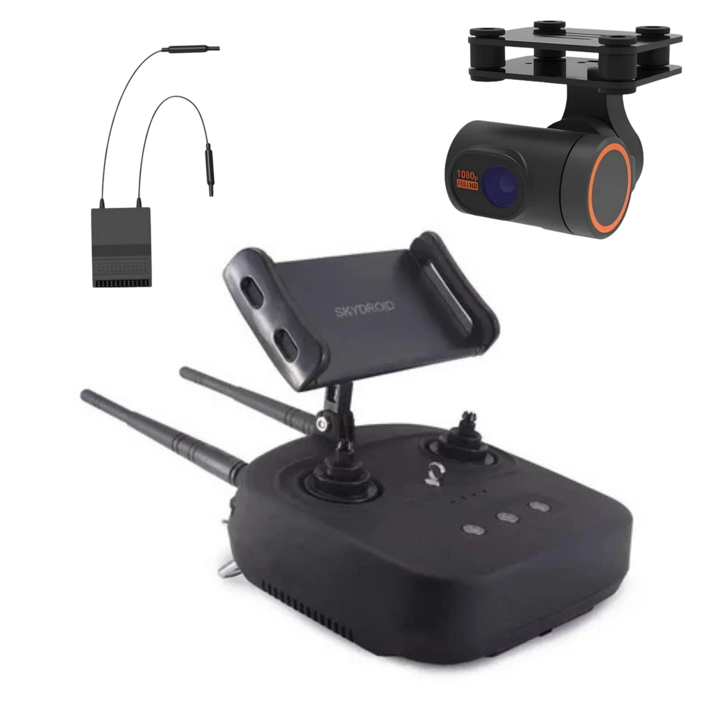 SKYDROID T10 2.4Ghz 10CH Radio Transmitter with Skydroid Two Axis Gimbal