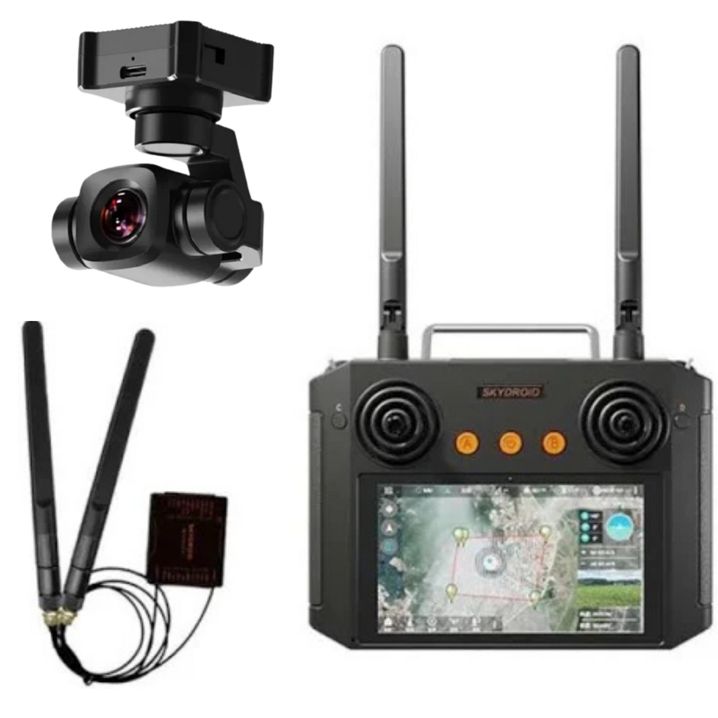 Skydroid H12 Pro Radio Transmitter with A8 Mini Gimbal Camera