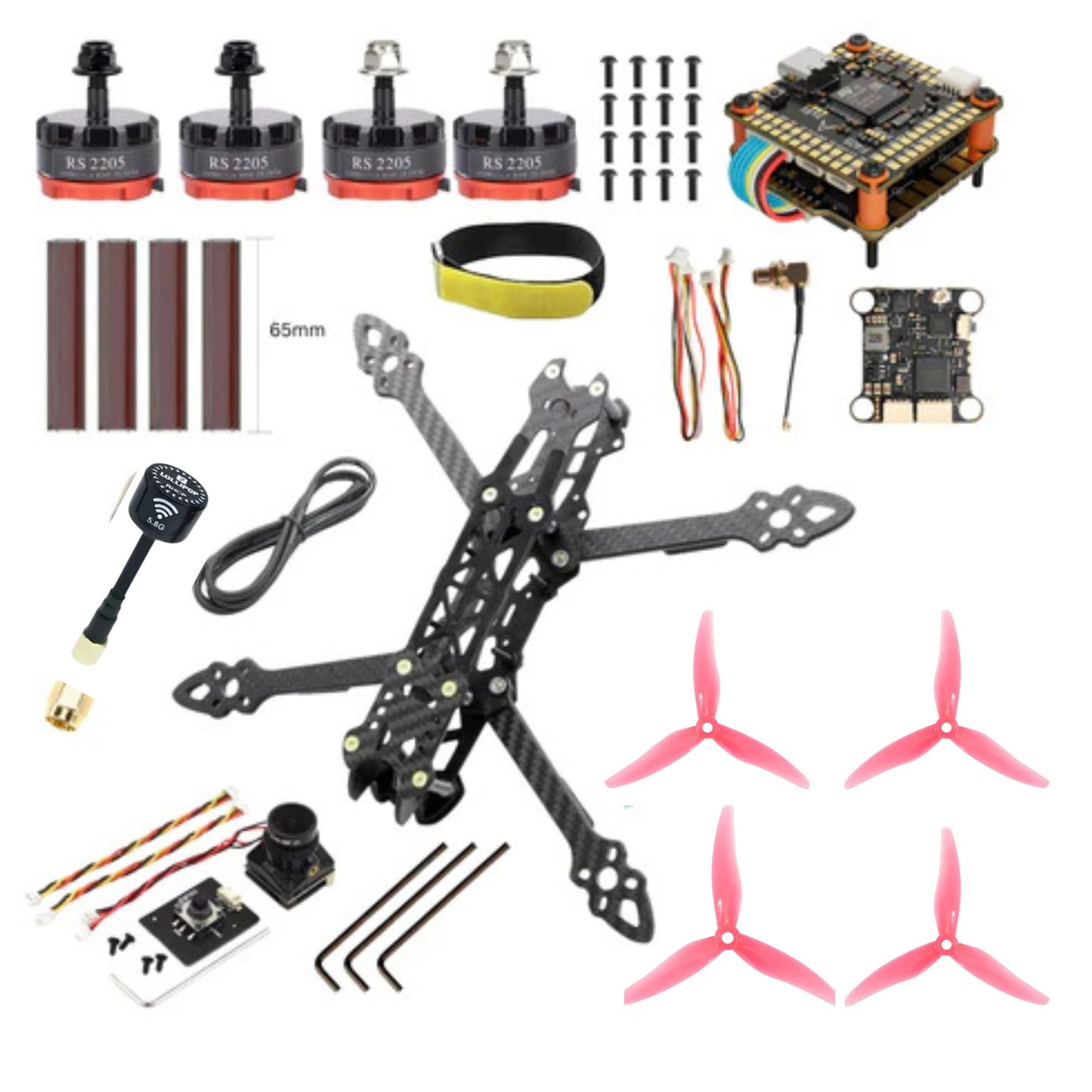 Mark4 5 inch 225mm carbon fiber Analog FPV Drone Kit
