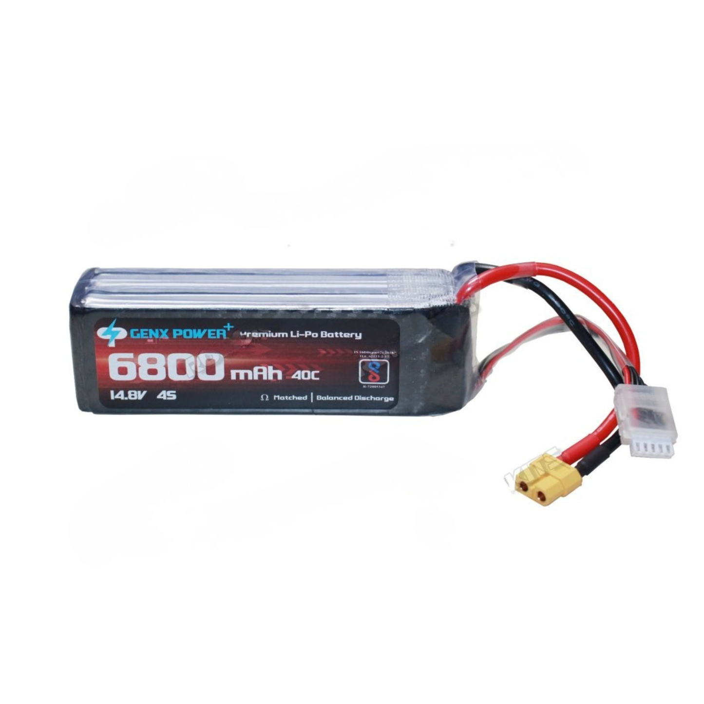 GenX 14.8V 6800mAh 4S 40C Lithium Polymer Battery Pack