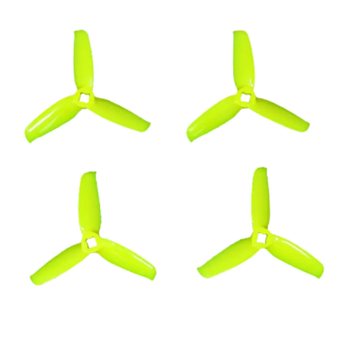3052 Tri Blade Flash Propellers 2CW+2CCW - (2 Pairs) - Lemon Yellow. Hi Tech xyz