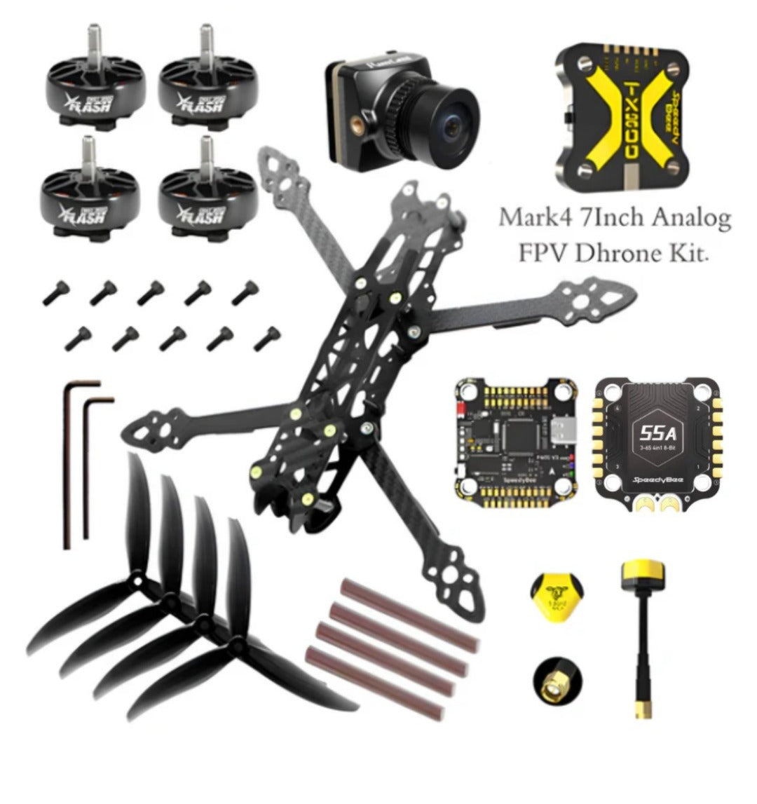 Mark4 7inch 295mm Carbon Fiber Analog FPV Drone Kit