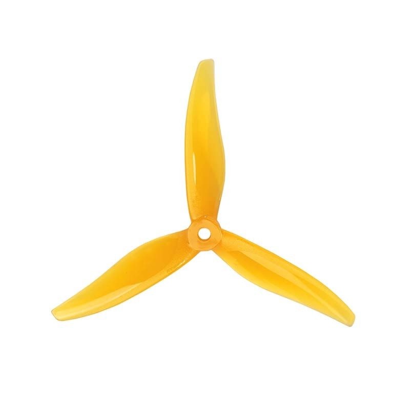 5129 YUKI Drone Propeller PC 3 Blade Yellow - (2 Pair CW+CCW)