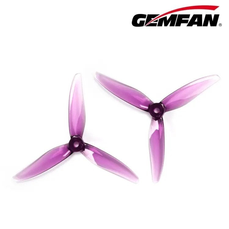 Gemfan 5127 Hurricane PC 3 Blade Propeller Clear Purple - (2CW+2CCW)