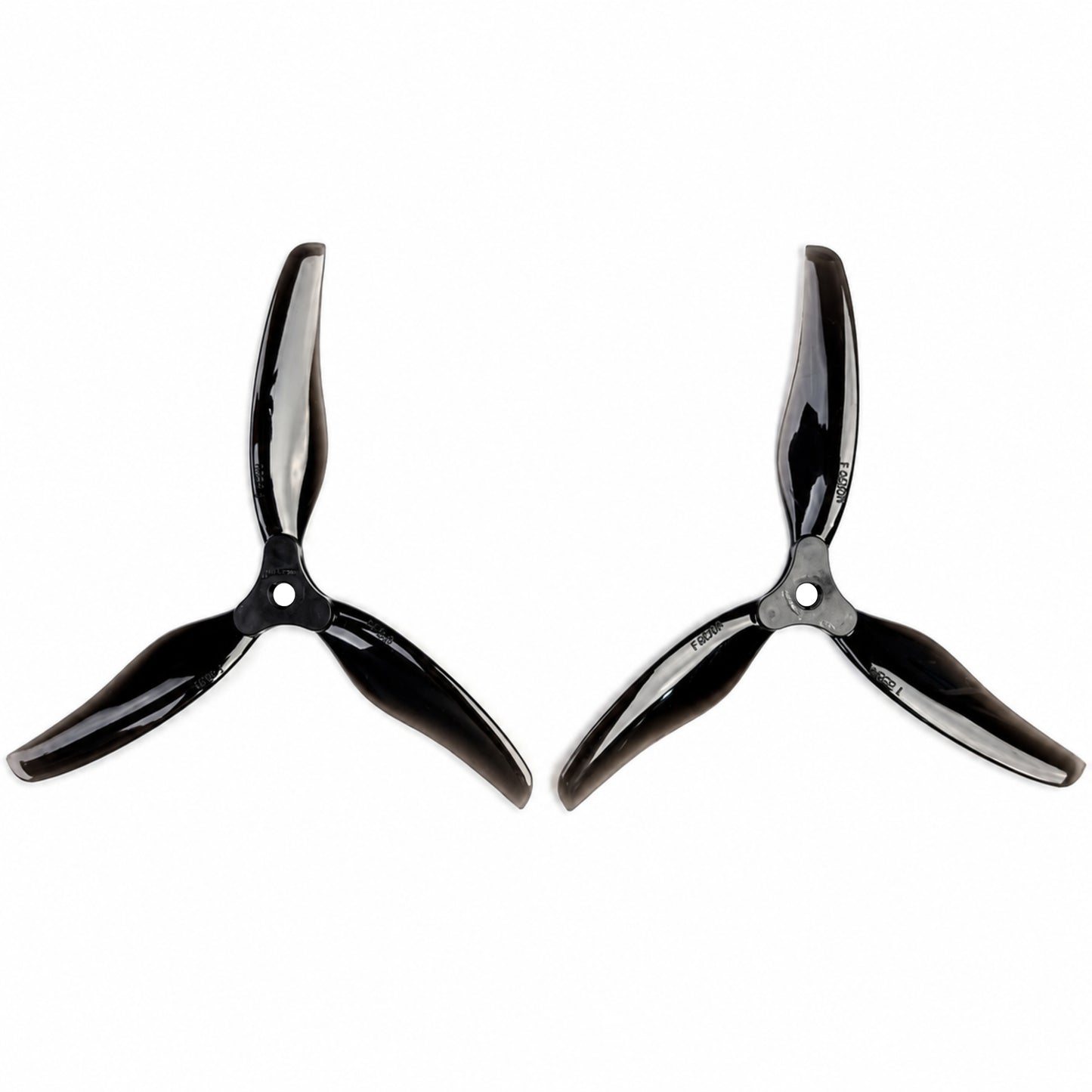 Gemfan F6030 Floppy Proppy 3 Blade Propellers Blue 2CW+2CCW Front View for FPV Drone