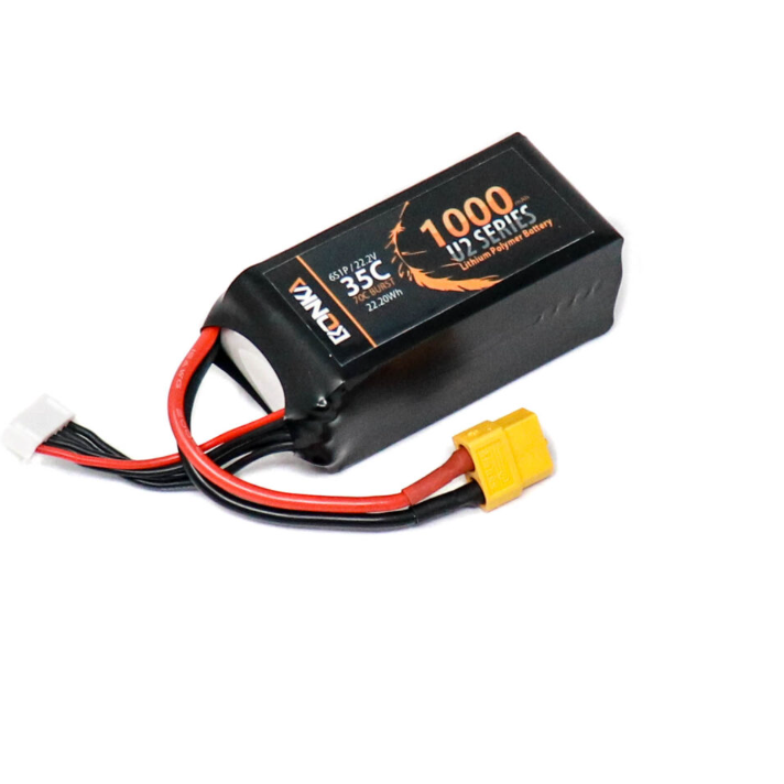 22.2V 1000mAh 6S 35C Lithium Polymer Battery Pack (Brand Bonka)