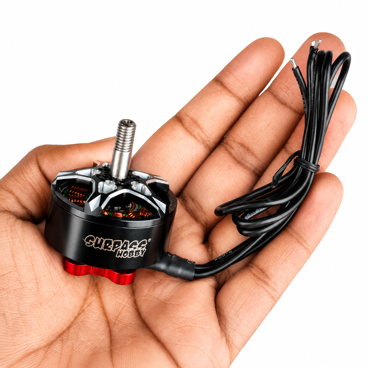 SURPASS HOBBY Bat S3110 1580KV Brushless FPV Motor Held in Hand