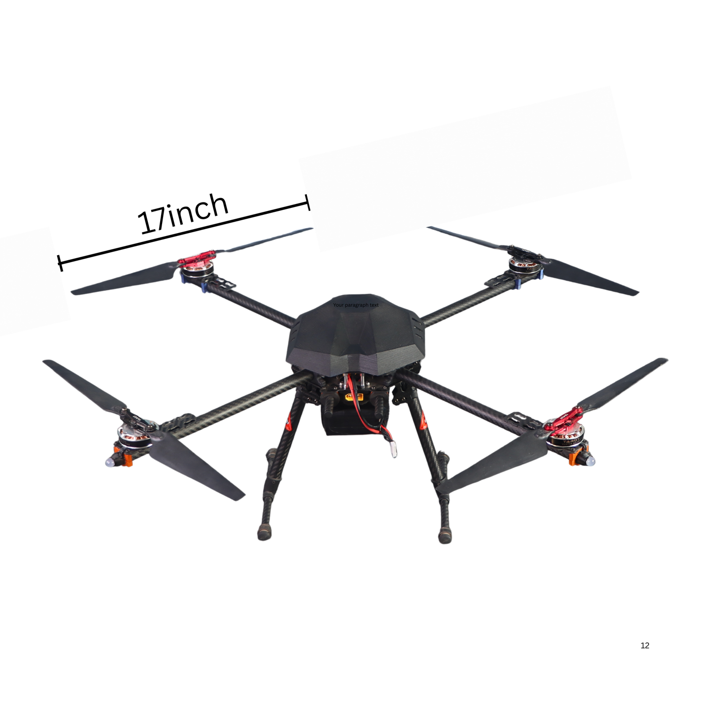 Hi Tech xyz ShadowEye 650 Max โ Industrial Surveillance & Cargo Drone (60 Min Flight, 1.7kg Payload)