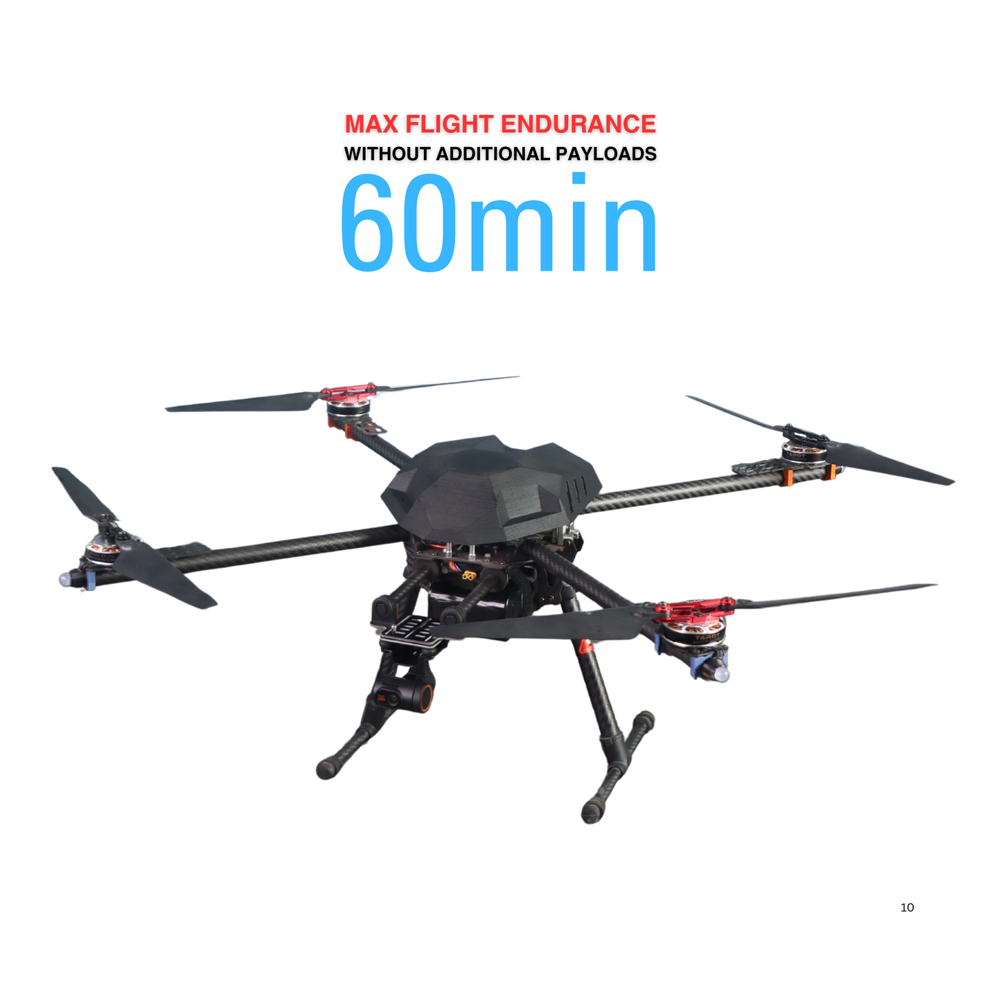 Hi Tech xyz ShadowEye 650 Max โ Industrial Surveillance & Cargo Drone (60 Min Flight, 1.7kg Payload)
