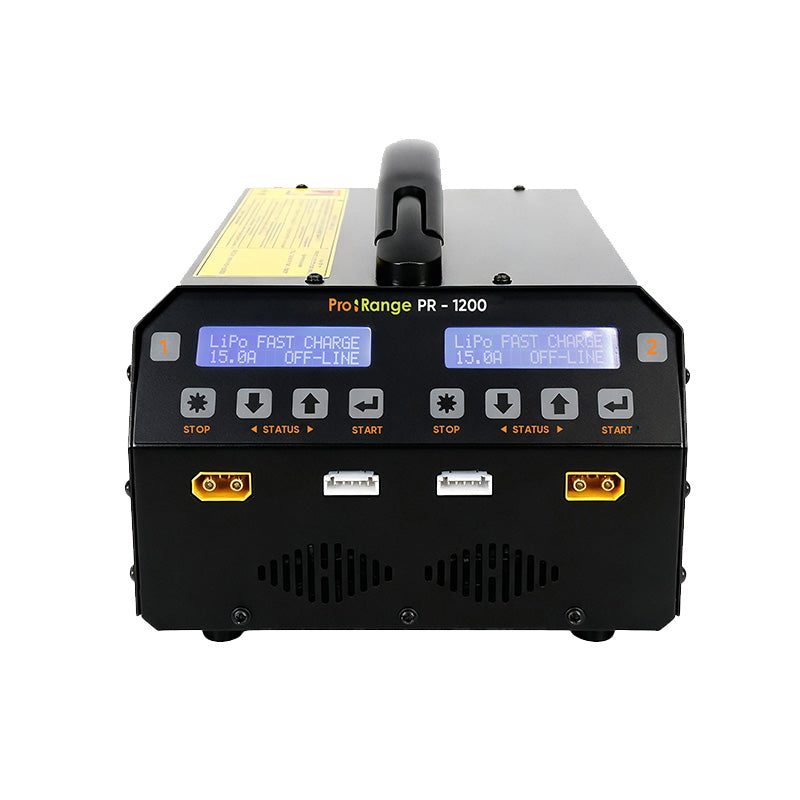 Pro-Range PR1200 20A Dual Channel Li-ion / LiPo / LiHV 6S Drone Battery Charger