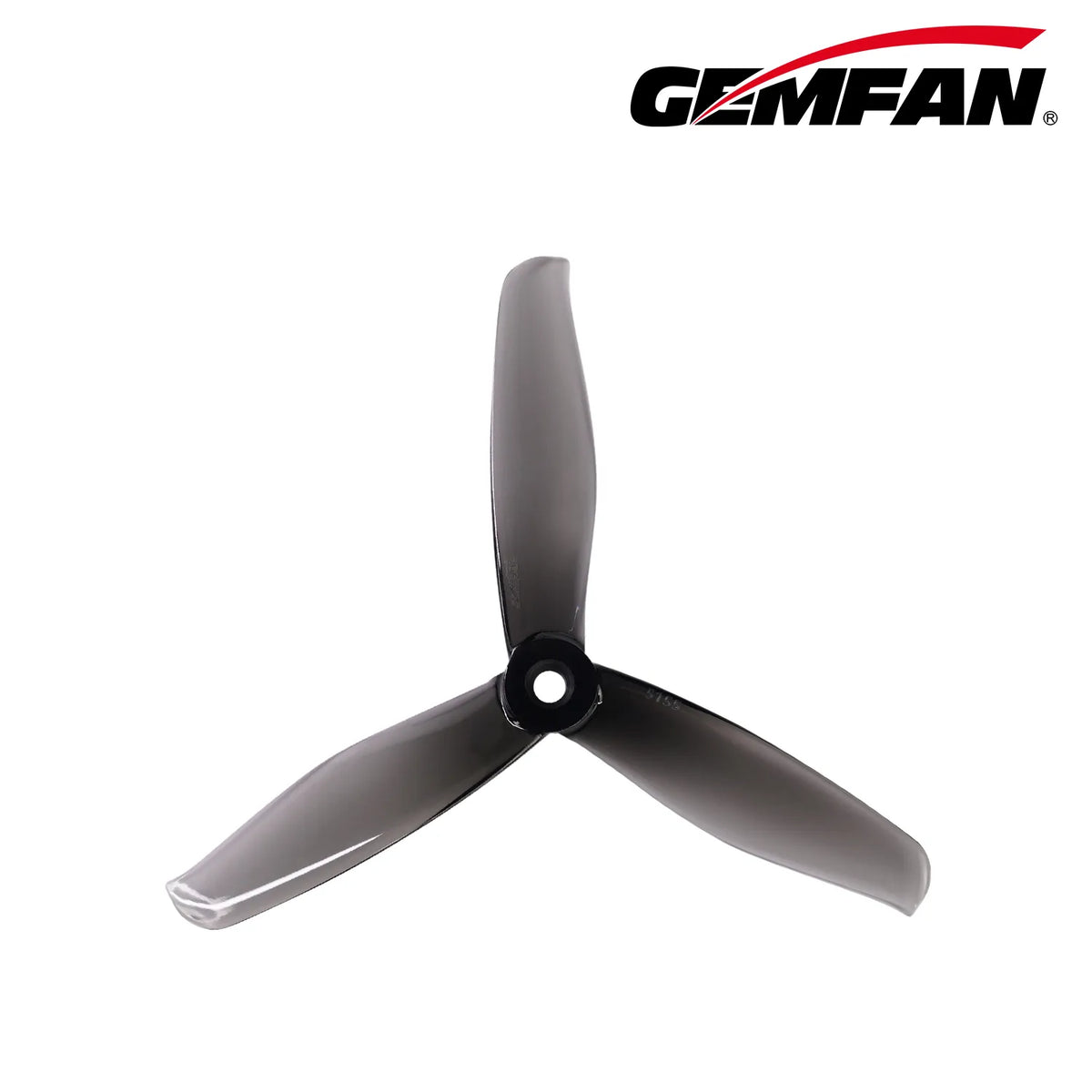 Gemfan 5155 PC 3-Blade Freestyle Propeller for 5 Inch FPV Drone (2CW + 2CCW) - Clear Gray