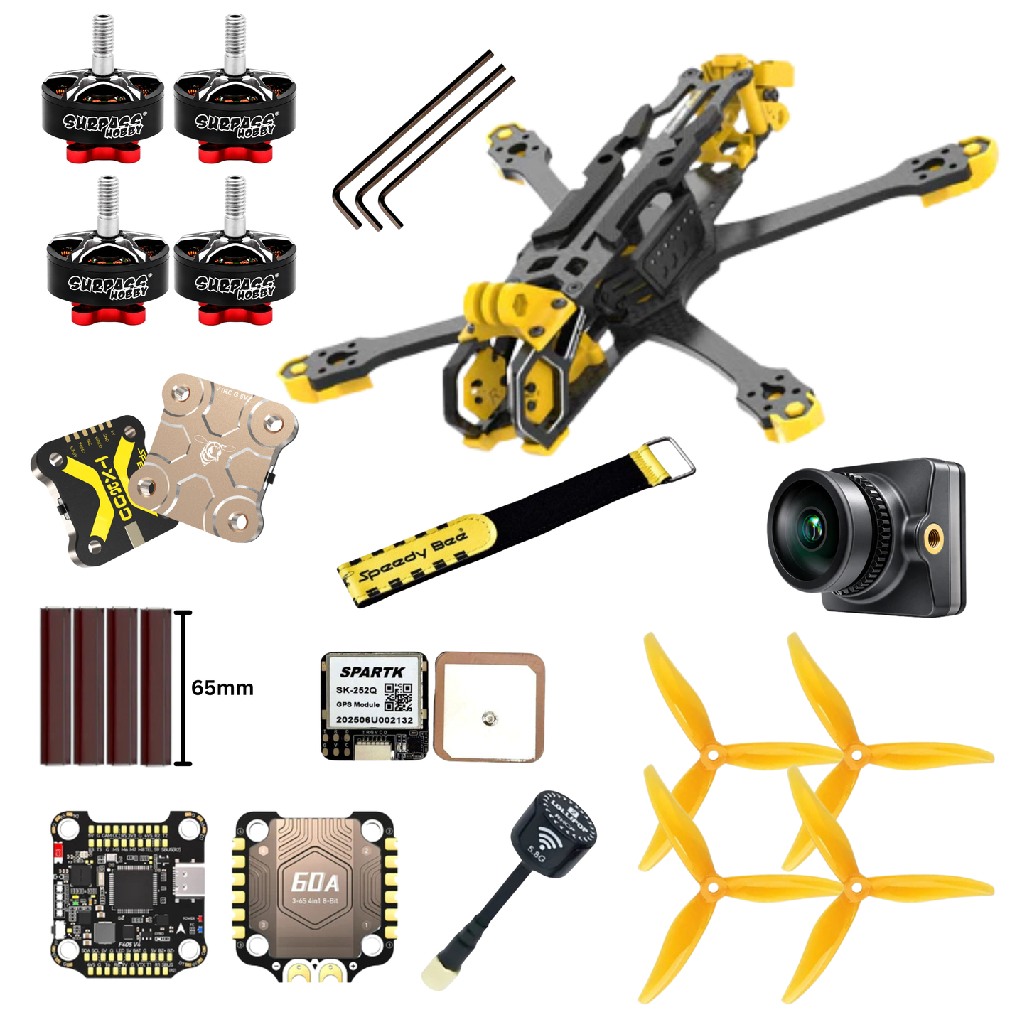 Master 5 V2 Freestyle 4-6S Analog FPV Drone Kit for Racing & Freestyle